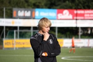 Lennart Smedes, de nieuwe trainer van Sparta Nijkerk C1 in het seizoen 2014/2015.