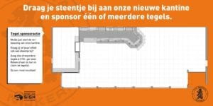 Sponsorbord tegelactie