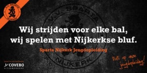 Vier spelers uit onze eigen v.v. Sparta Nijkerk  jeugdopleiding. 